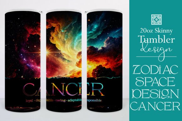 Cancer Zodiac Space Tumbler Wrap 2 Graphics Review