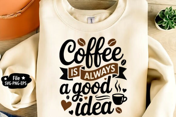 Coffee Is Always a Good Idea Graphics T-Shirt Designs