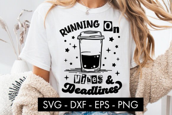 Running on Vibes and Deadlines SVG Graphics