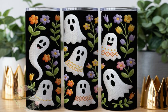 Spooky Ghost Floral Tumbler Wrap Review