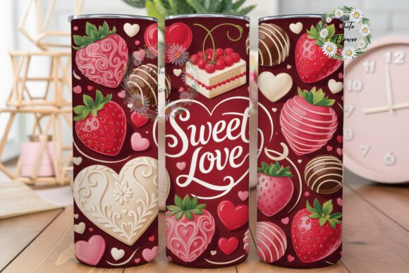Sweet Love Chocolate Strawberry Tumbler