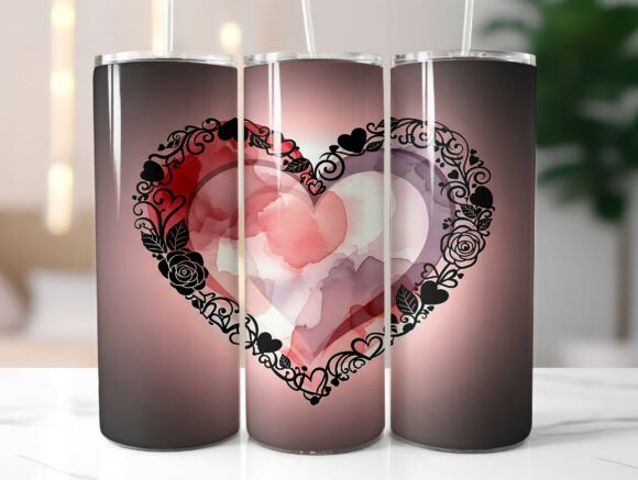 Valentine Heart 20oz Tumbler Wrap PNG: A Designer's Honest Review