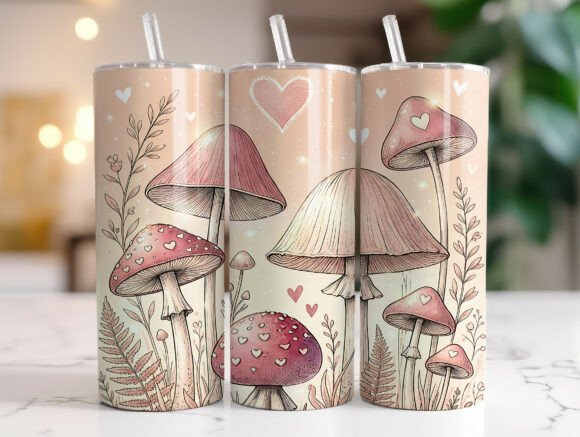 Valentine Mushroom 20oz Tumbler Wrap PNG: An Embroidery Designer’s Honest Take
